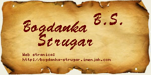 Bogdanka Strugar vizit kartica